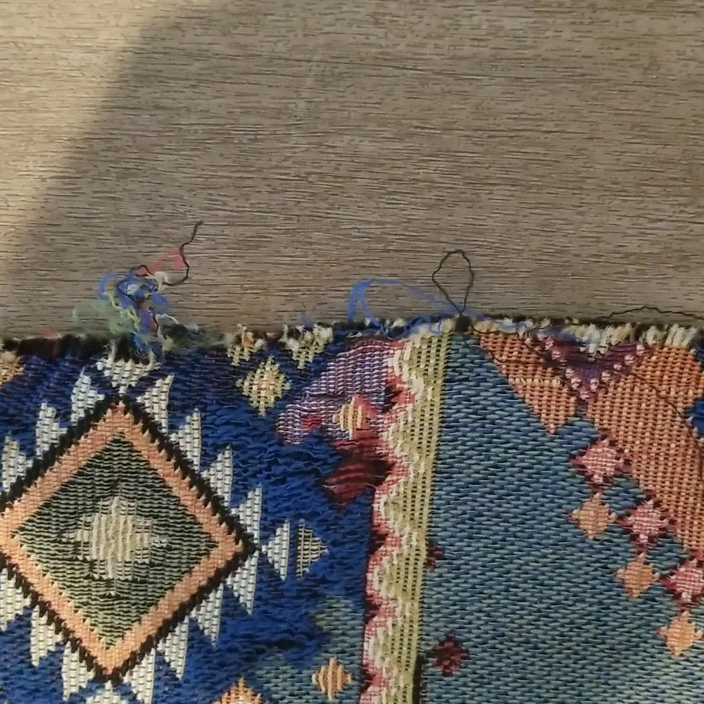 Multi Colored Geometric Textured Textile - Picture 10 of 16
